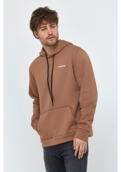 Süperlife Kapşonlu Uzun Kollu Baskılı Dar Kalıp Ince Erkek Sweatshirt Spr 2019K61 modelleri