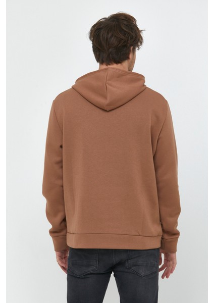 Süperlife Kapşonlu Uzun Kollu Baskılı Dar Kalıp Ince Erkek Sweatshirt Spr 2019K61 indirimleri