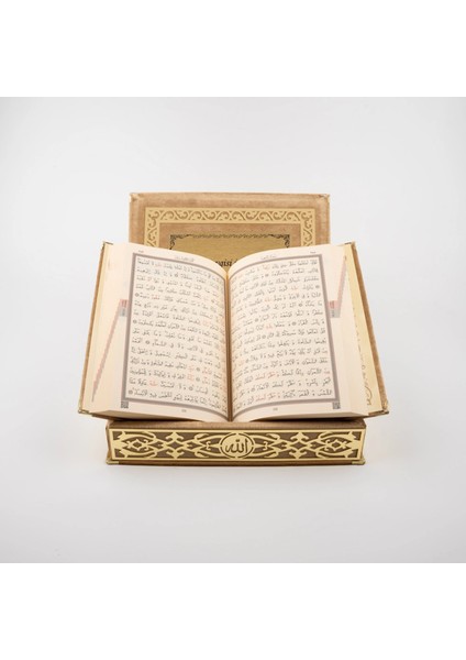 Raşel Kutulu Hediyelik Kuran-I Kerim (Orta Boy, Gold, Şems Lafzatullah Gold Pleksi) fırsatları