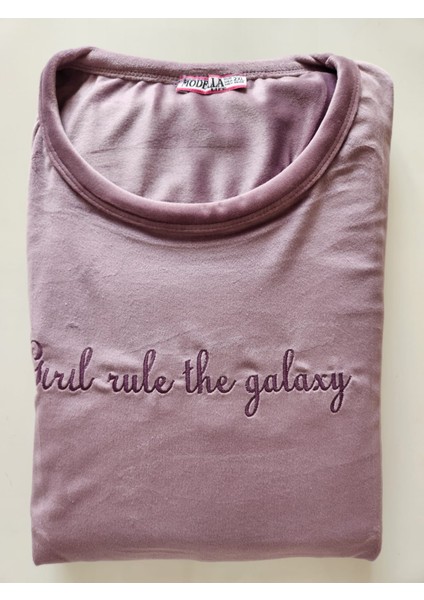 Kadife Battal Beden Anne Pijama Takımı 224 fiyatları