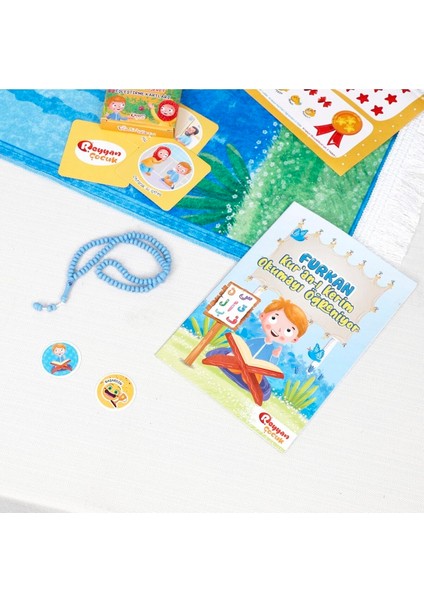 Dini Hediye Dinimi Öğreniyorum Seti - (Mavi)