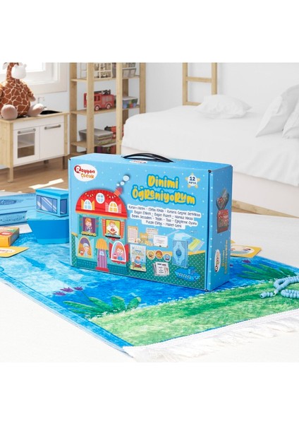 Dini Hediye Dinimi Öğreniyorum Seti - (Mavi)