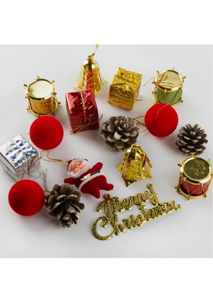 16 Parça Karışık Yılbaşı Ağaç Süsü
