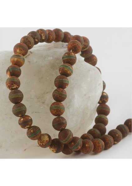 Tibet Akik Taşı Mat 8 mm
