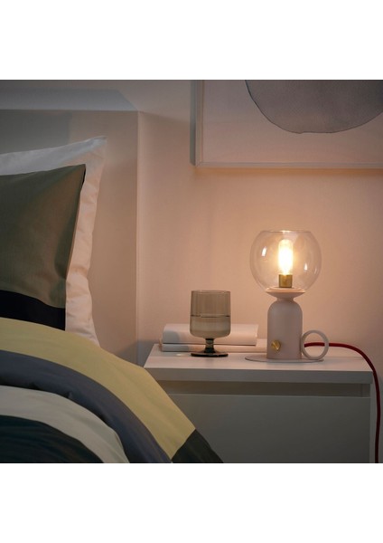 Abajur, Açık Pembe, 24 cm fiyatları