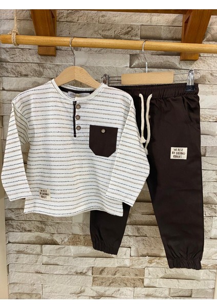 Minizoo Baby Dokuma Pantolonlu Erkek Çocuk Takım