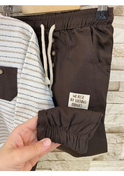 Minizoo Baby Dokuma Pantolonlu Erkek Çocuk Takım modelleri