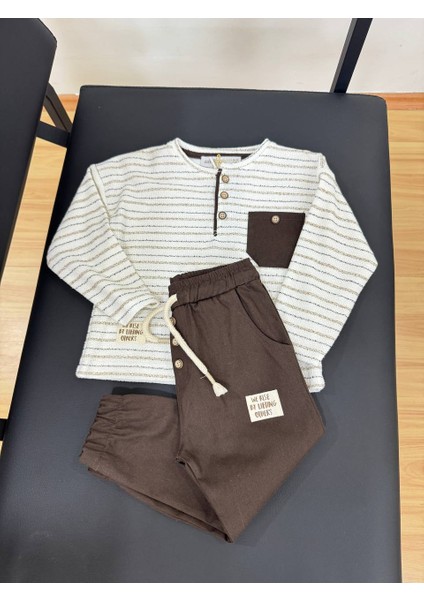 Minizoo Baby Dokuma Pantolonlu Erkek Çocuk Takım