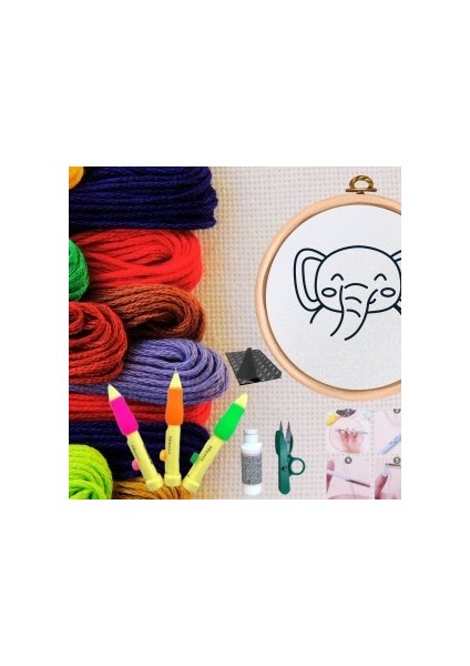 Punch Seti Nakış Seti Kasnaklı Kendin Yap Seti Seri 54