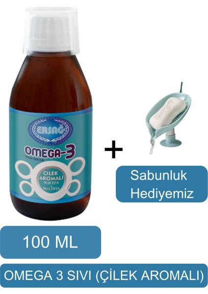 Omega 3 Sıvı (Çilek Aromalı Balık Yağ) Gıda Takviyesi-Sabunluk Hediyemiz 2011-06