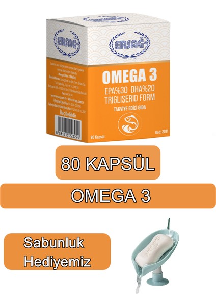 Omega 3 ( Balık Yağ ) Gıda Takviyesi - Sabunluk Hediyemiz 2011-038