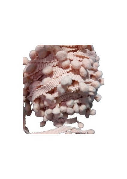 Sıralı Ponpon 1 Metre Somon