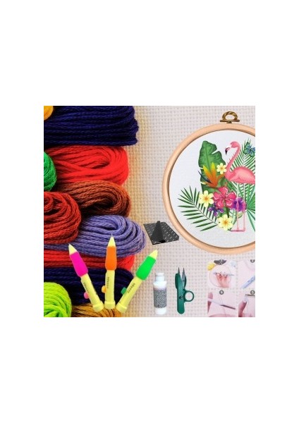 Punch Seti Nakış Seti Kasnaklı Kendin Yap Seti Seri 16