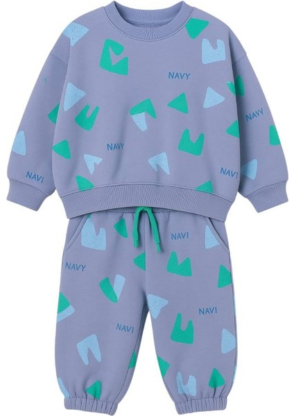 Lacıel Parıs Navi Sloganlı Oversıze Kız Çocuk Takım indirimleri