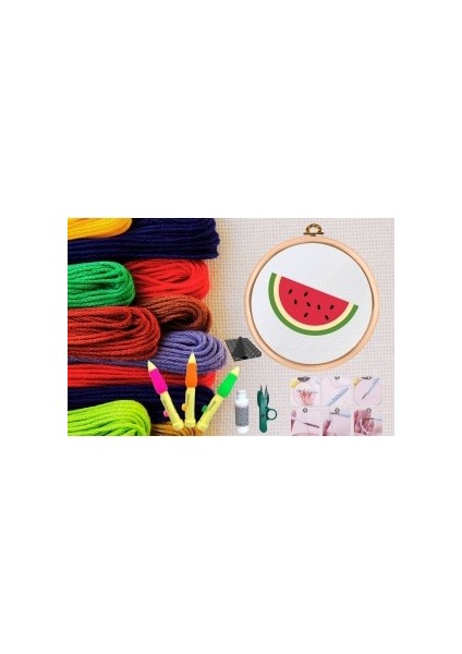 Punch Seti Nakış Seti Kasnaklı Kendin Yap Seti Seri 6