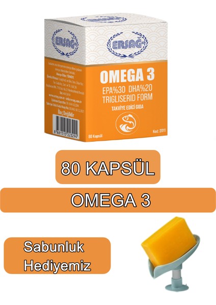 Omega 3 ( Balık Yağ ) Gıda Takviyesi - Sabunluk Hediyemiz 2011-040