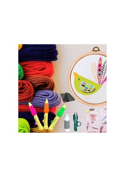 Punch Seti Nakış Seti Kasnaklı Kendin Yap Seti Seri 21