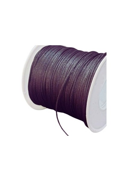 Paraşüt İpi, Bileklik-Kolye Örgü İpi 1 mm 50 Metre Füme