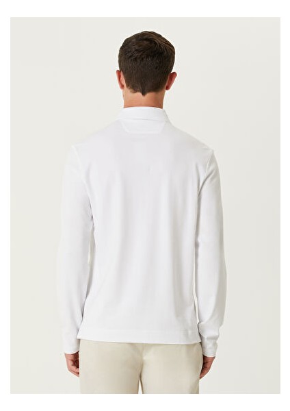 Beymenclub Comfort Fit Beyaz Polo Sweatshirt indirimleri