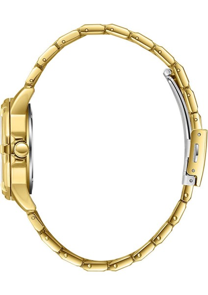 SL.09.2406.4.08 Kadın Kol Saati | Işıltılı Taşlı Kadran & Altın Sarısı Spor Şıklık fiyatları