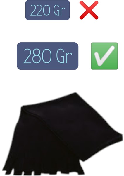 Siyah Polar Şal 1 Adet Omuz Şal