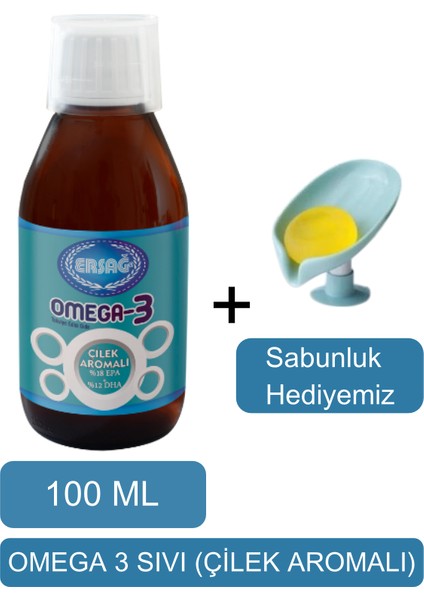 Omega 3 Sıvı (Çilek Aromalı Balık Yağ) Gıda Takviyesi-Sabunluk Hediyemiz 2011-08