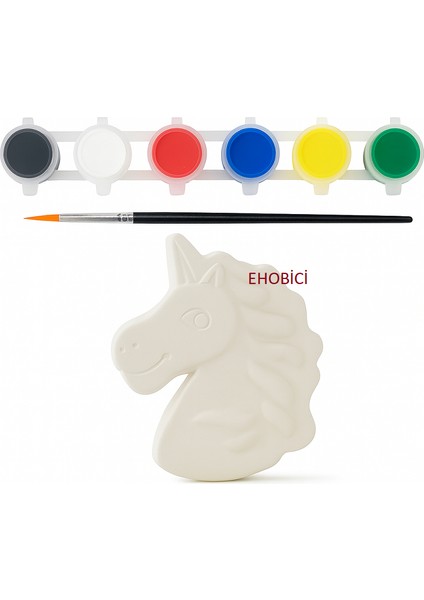 Ehobici Taş Boyama Seti My Little Pony 6 Renk Akrilik Boya 5ml + Fırça