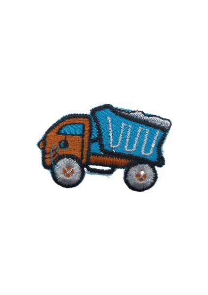Aplike Ütü Ile Yapışan Kamyon Mavi Arma 2x3 cm