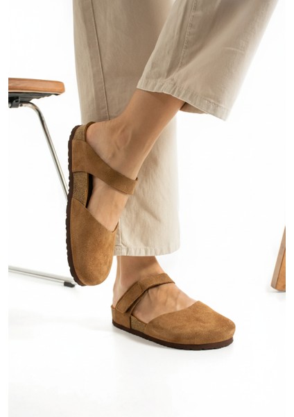 Lugano Hakiki Deri Mantar Taban Ortopedik Terlik fırsatları