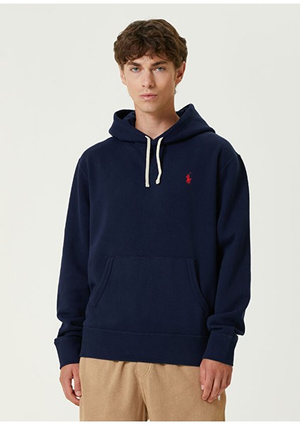 Lacivert Kapüşonlu Sweatshirt