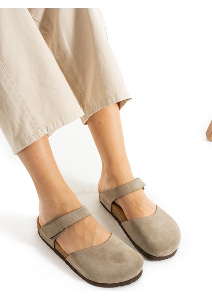 Lugano Hakiki Deri Mantar Taban Ortopedik Terlik modelleri