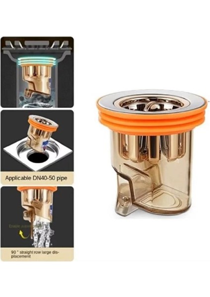 3.2x4.5 cm Koku Giderici Lavabo Tıkacı Banyo Küvet Süzgeci Gider Tıkanma Önleyici Çekvalfli Adaptör modelleri