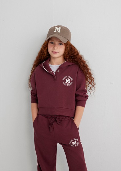 Mavi Jeans Baskılı Bordo Sweatshirt 7S10122-70393