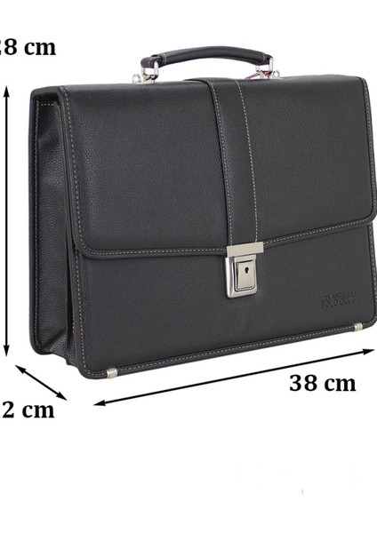 Siyah Vintage Klasik Tarz A4 Kağıt Uyumlu Evrak Çantası fiyatları