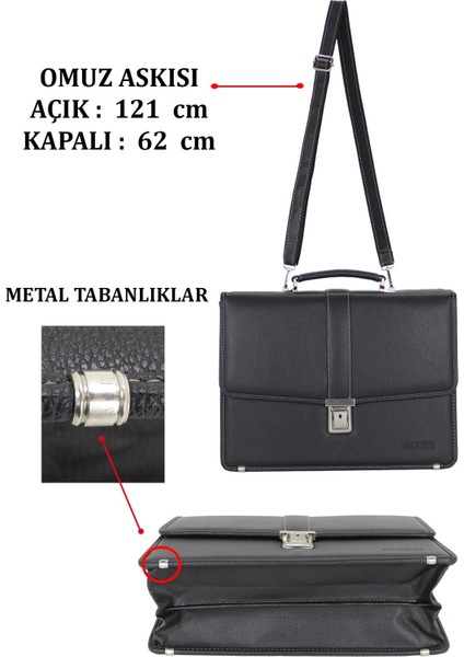 Siyah Vintage Klasik Tarz A4 Kağıt Uyumlu Evrak Çantası fırsatları