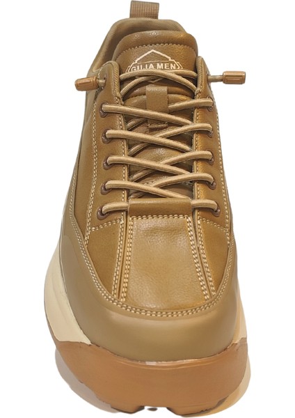 Erkek Lastik Bağcıklı Deri Günlük Sneakers Ayakkabı fırsatları