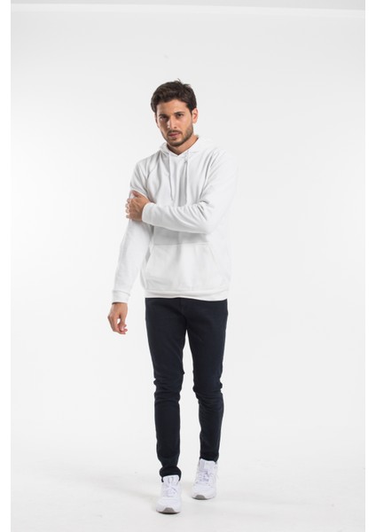 Süperlife Erkek Kapşonlu Regular Fit Ince Sweatshirt Spr 20K55