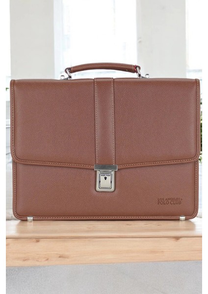 Taba Vintage Klasik Tarz A4 Kağıt Uyumlu Evrak Çantası