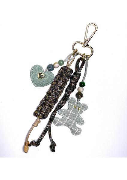 El Yapımı Paracord Çanta Charmı – Kalp, Ayıcık, Yıldız, Nazar Boncuğu ve Dekoratif Boncuklu indirimleri