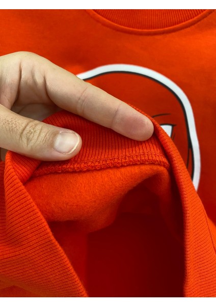 Aysbebe Knuckles Sonıc Baskılı Çocuk Swaetshırt modelleri