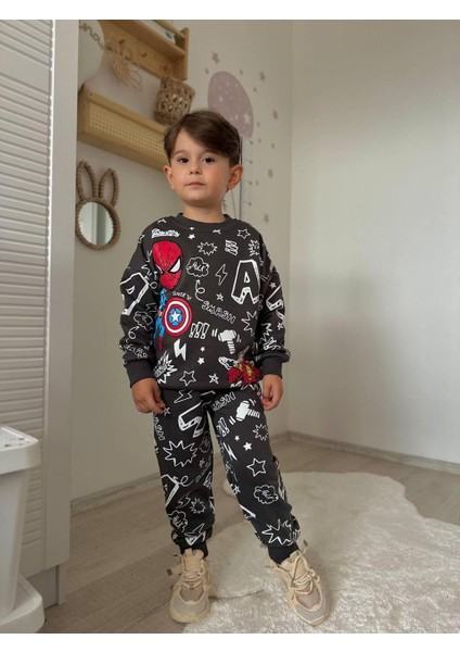 Karakterli Erkek Çocuk Ikili Eşofman Takımı