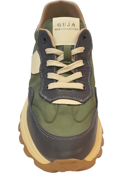 Erkek Ultra Comfort Bağcık Kapamalı Deri ve Kumaş Birleşimli Dört Mevsim Casual Ayakkabı fırsatları