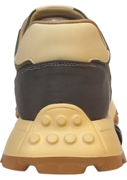 Erkek Ultra Comfort Bağcık Kapamalı Deri ve Kumaş Birleşimli Dört Mevsim Casual Ayakkabı