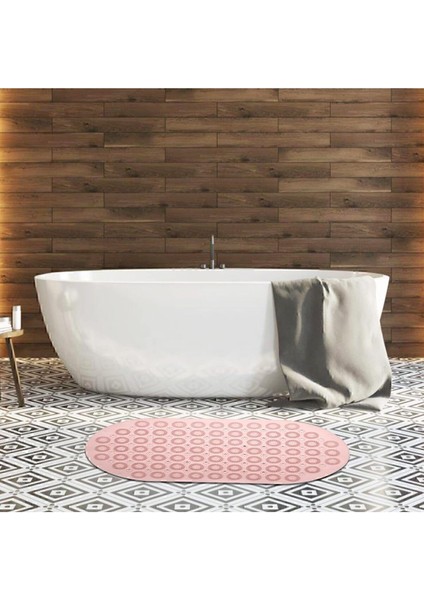 2 Adet Massage Bath Math Banyo & Duş Kaydırmazı Pembe Renk Masajlı Model Banyo Paspas M-142 modelleri
