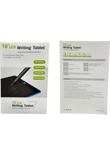 Dijital Çocuk Tableti Yazı Çizim Tahtası Eğitim Tableti 16 Inç fırsatları