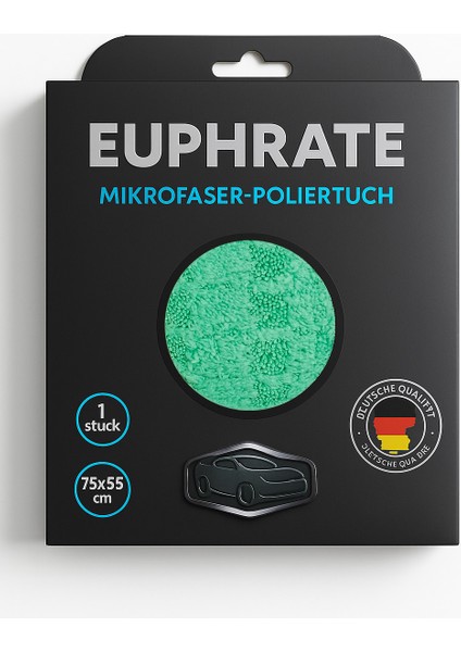 Alman Üretim Mikrofiber Araç Kurulama Bezi Tank Bezi Oto Kurulama 75X55CM Yeşil E35