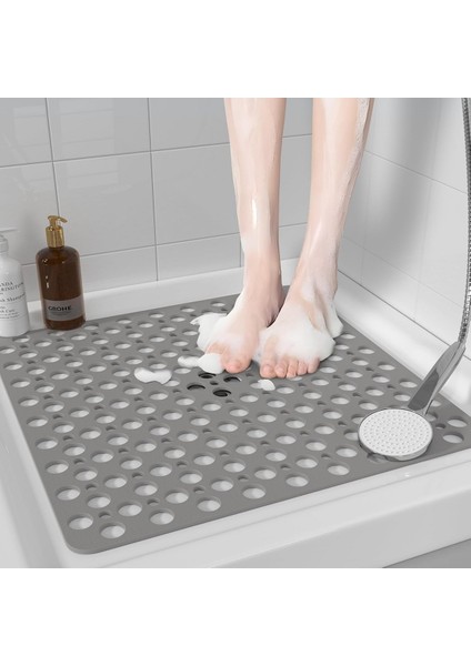 2 Adet Banyo ve Duş Paspası Kare Bubble Vantuzlu 54 x 54 cm M-149 modelleri