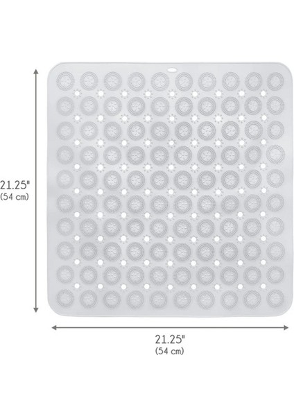 2 Adet Kare Masajlı Silikon Banyo & Duş Kaydırmazı & Küvet Paspası Vantuzlu 54X54 cm M-150 fırsatları