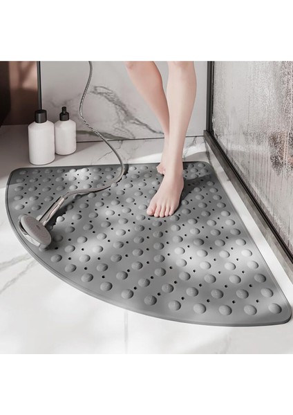 2 Adet Banyo Küveti Kaymaz Paspas Duş Köşe Vantuzlu Duş ve Küvet Için 54X54 cm M-163