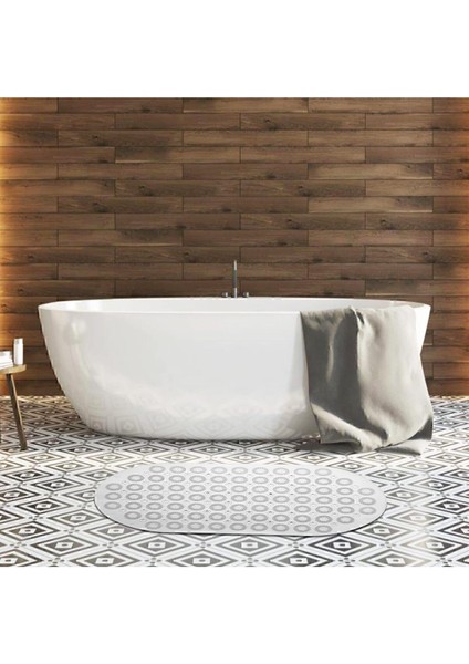 2 Adet Bath Math Banyo & Duş Kaydırmazı Beyaz Renk Masajlı Model Banyo Paspas M-142 modelleri